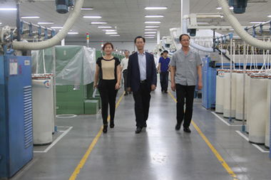 江蘇金昇實(shí)業(yè)股份董事長(zhǎng)潘雪平一行蒞臨我公司開展技術(shù)交流